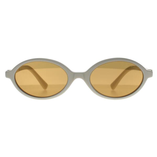 Miu Miu MU04ZS white women sunglasses oval silhouette (British brand)