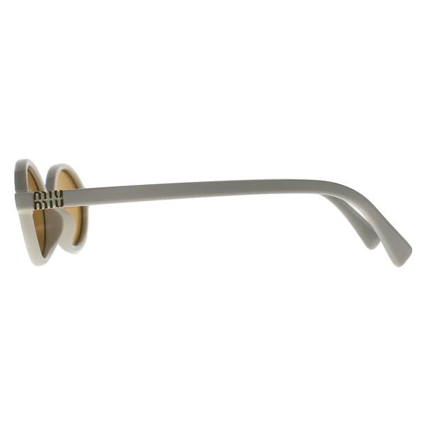 Miu Miu MU04ZS white women sunglasses oval silhouette (British brand)