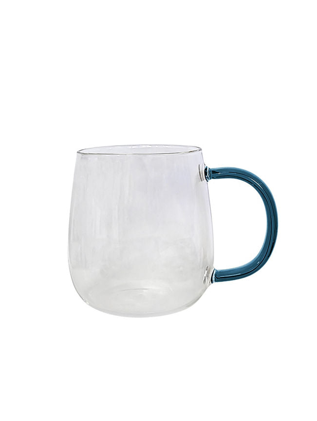 George Home Blue Handled Glass Mug GOODS ASDA   