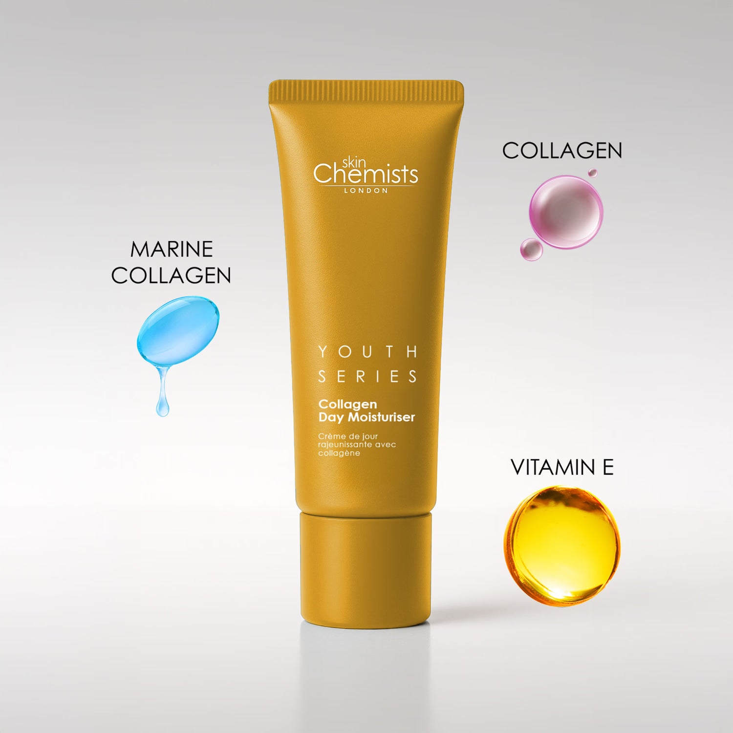 skinChemists Collagen Day Moisturiser 50ml, imported from the UK