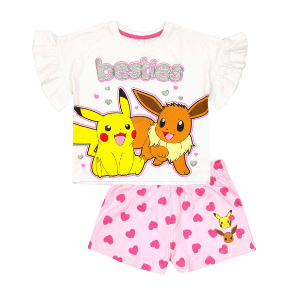 Pokemon Girls Besties Frill Short Pyjama Set (3-4 Years)