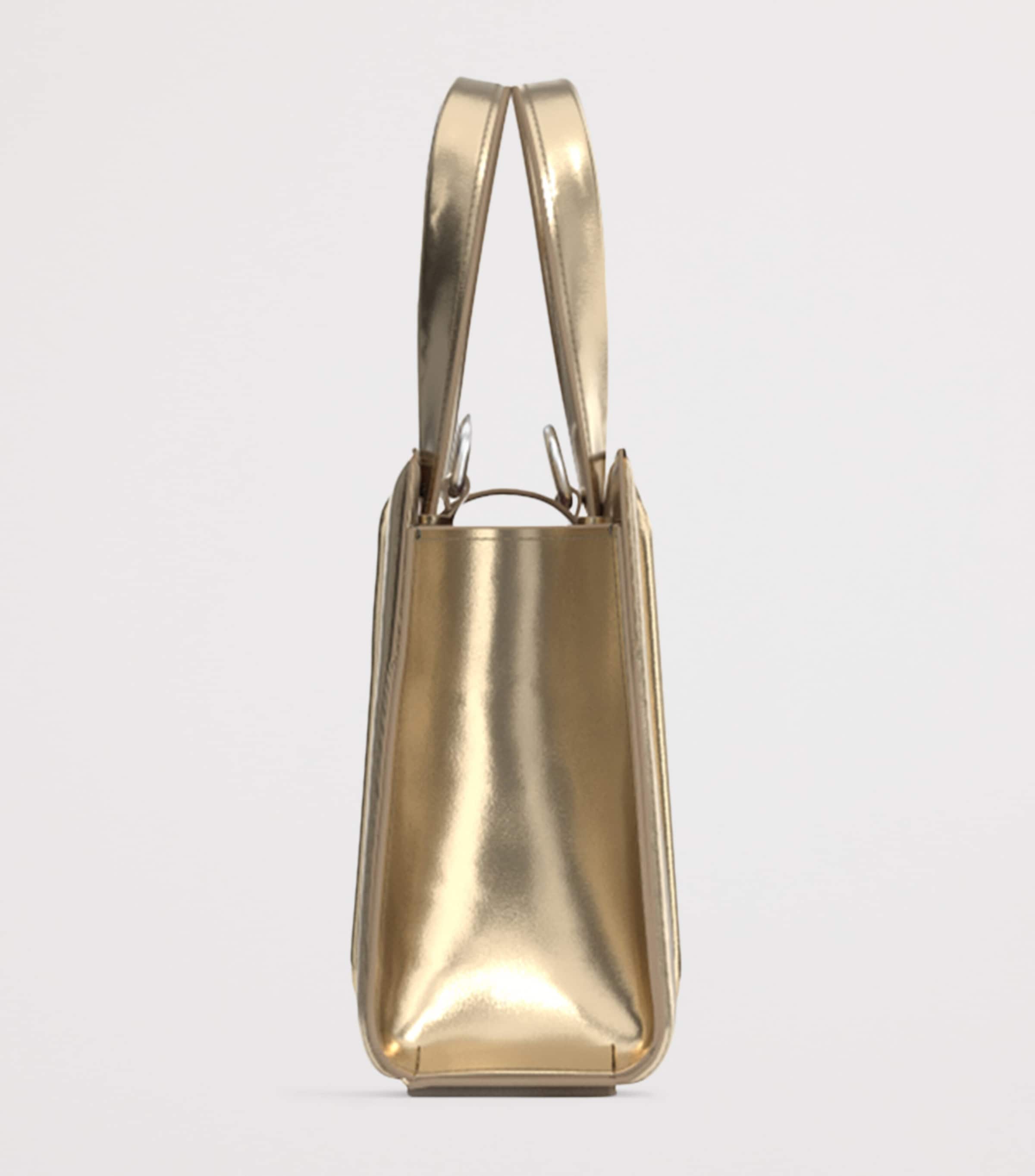 Max Mara Whitney Bag metallic leather handbag (British brand)