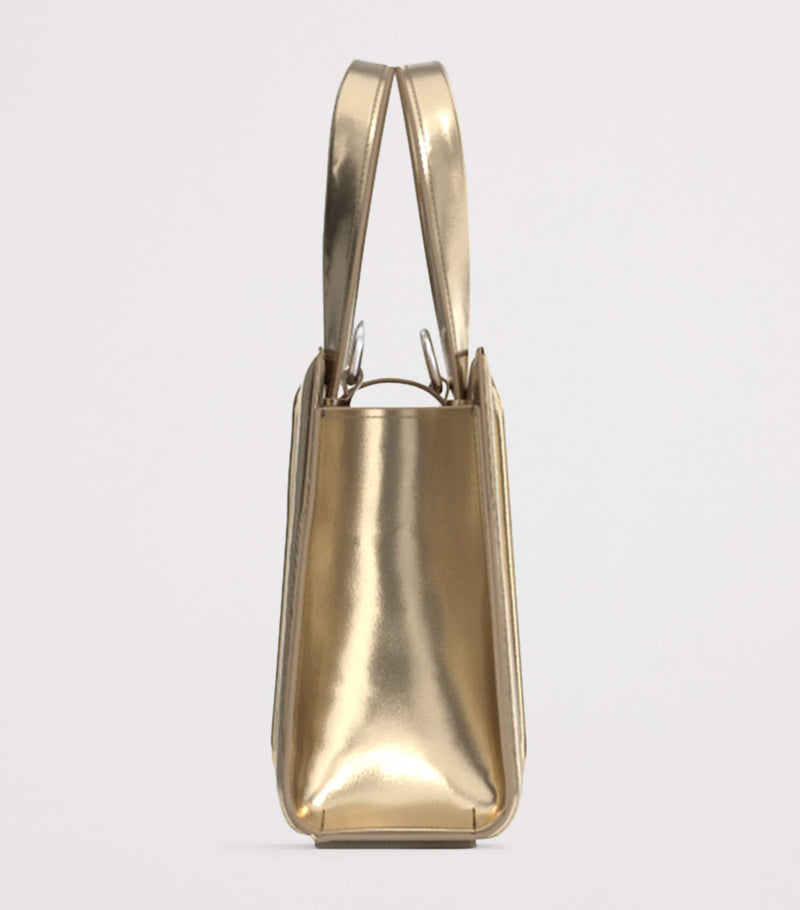Max Mara Whitney Bag metallic leather handbag (British brand)