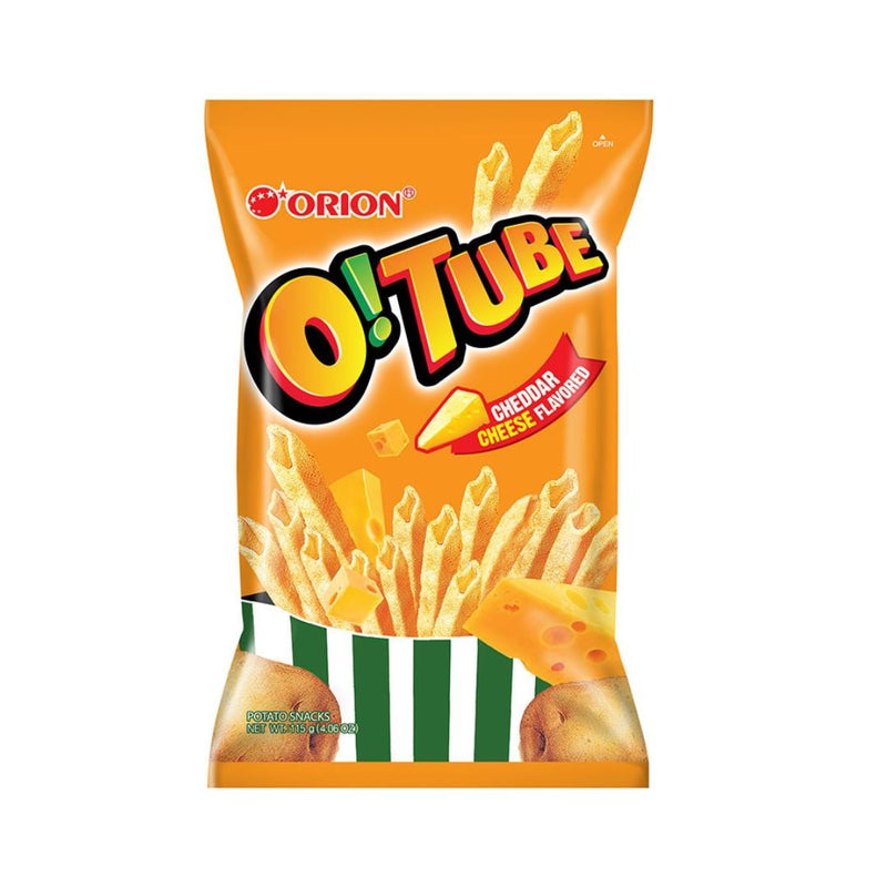 Orion O!Tube Potato Snacks cheddar cheese flavour - British product