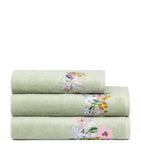Yves Delorme Embroidered Orchidee hand towel 55cm x 100cm (British brand)