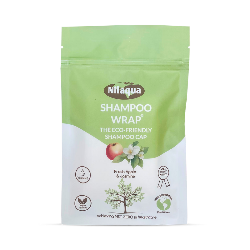 Nilaqua biodegradable shampoo cap Apple Jasmine (British brand)