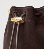 Jimmy Choo Cinch Mini suede handbag with Diamond hardware, imported from the UK