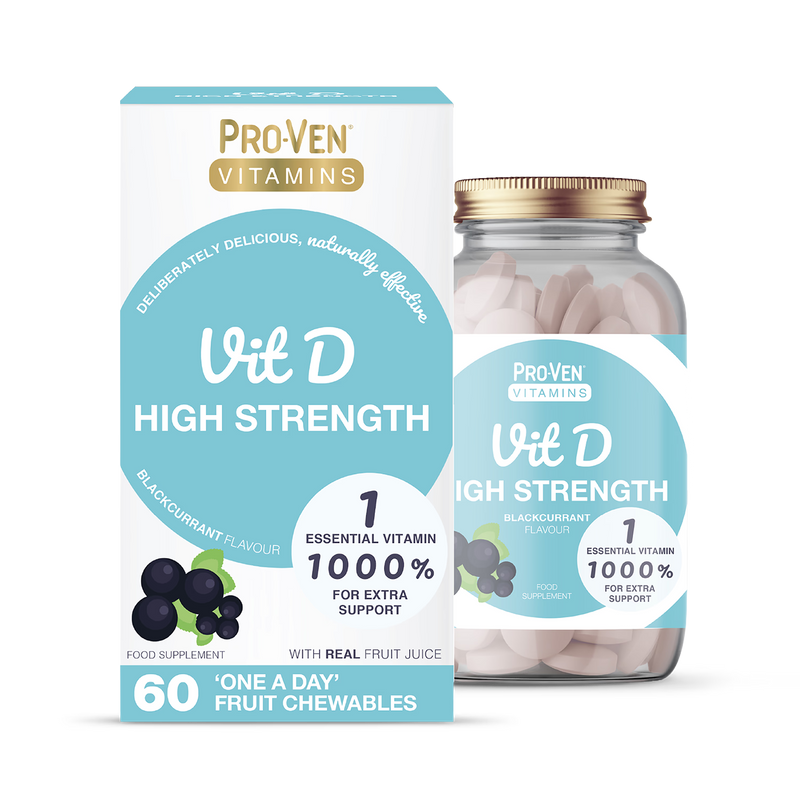 Pro-Ven vitamin D3 chewable tablets 60 count (British brand)