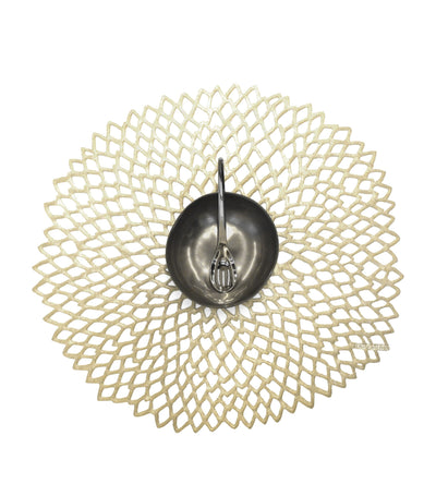 Harrods Chilewich Dahlia Round Placemat 38cm- Buy online at McGrocer