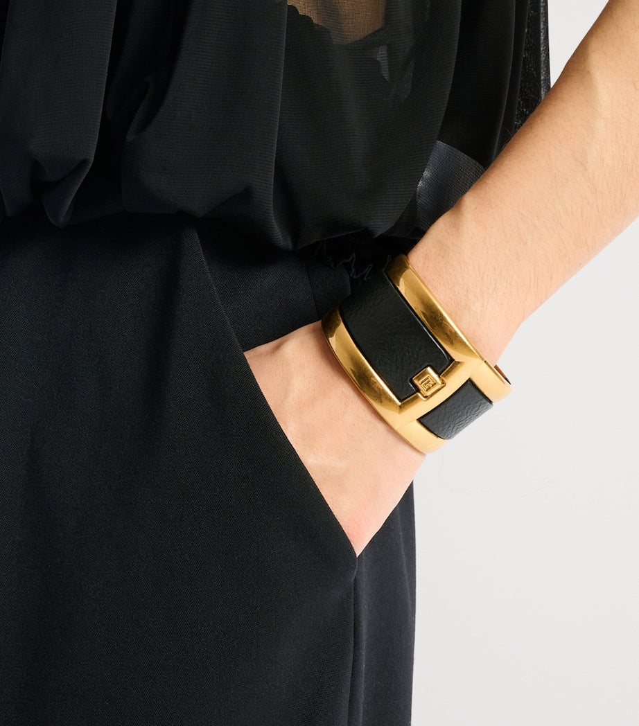 Balmain gold-tone Anthem cuff bracelet, UK version