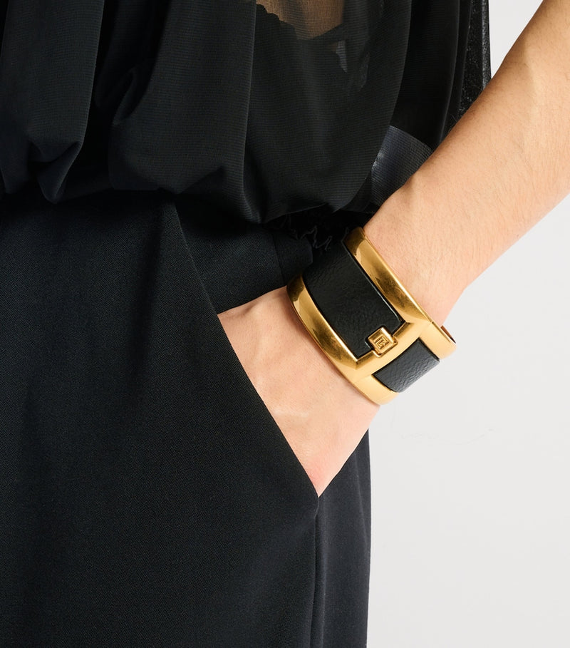 Balmain gold-tone Anthem cuff bracelet, UK version