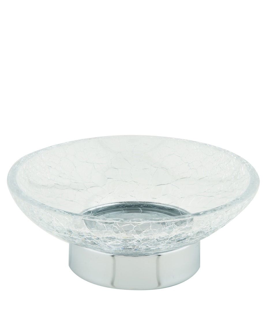 ZODIAC cracked crystal soap dish (British brand)