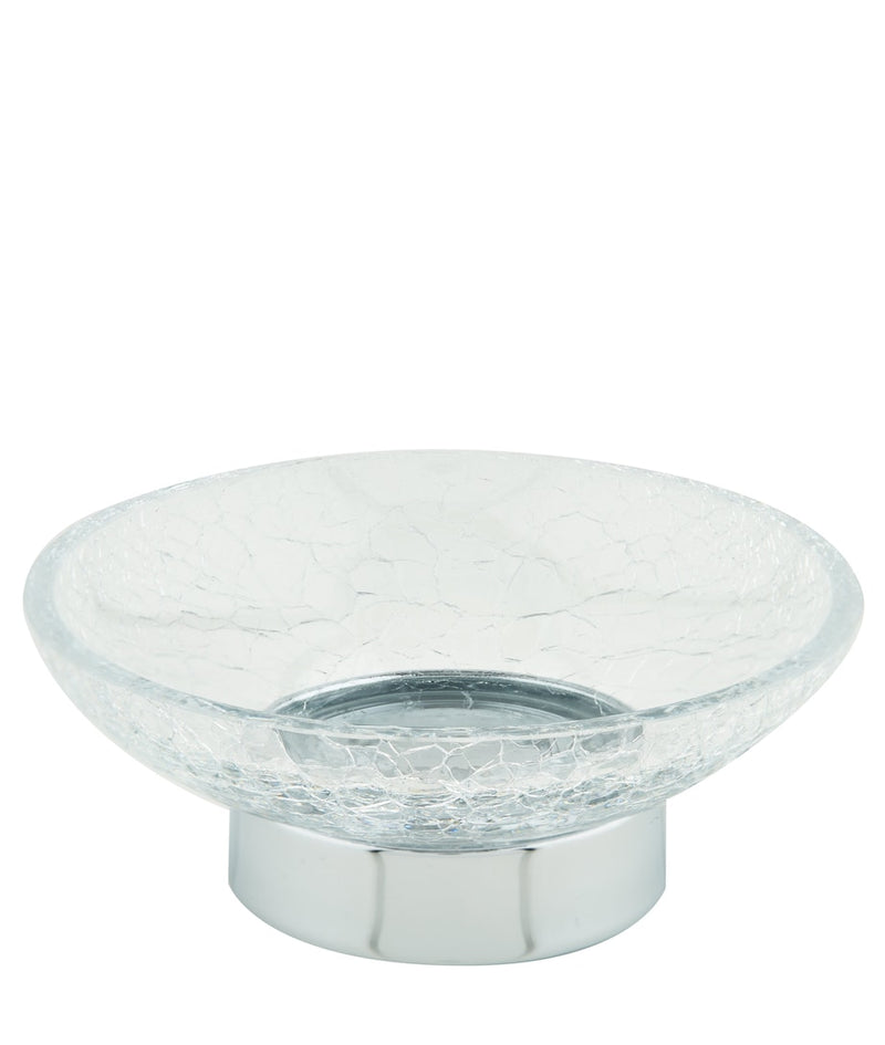 ZODIAC cracked crystal soap dish (British brand)