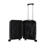 Livingandhome 24-inch travel suitcase black - British product