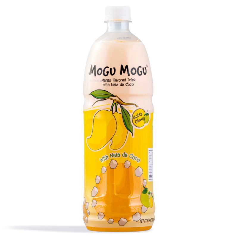 Mogu Mogu mango drink with nata de coco 1L, UK version