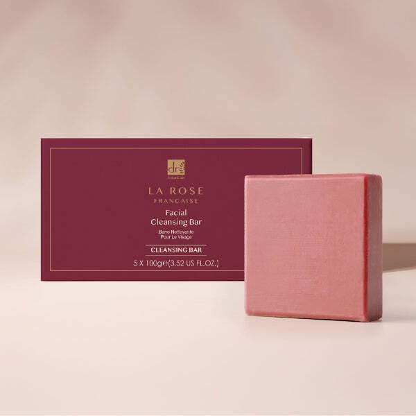 Dr Botanicals La Rose Française Cleansing Bar 100g x 5 - British product