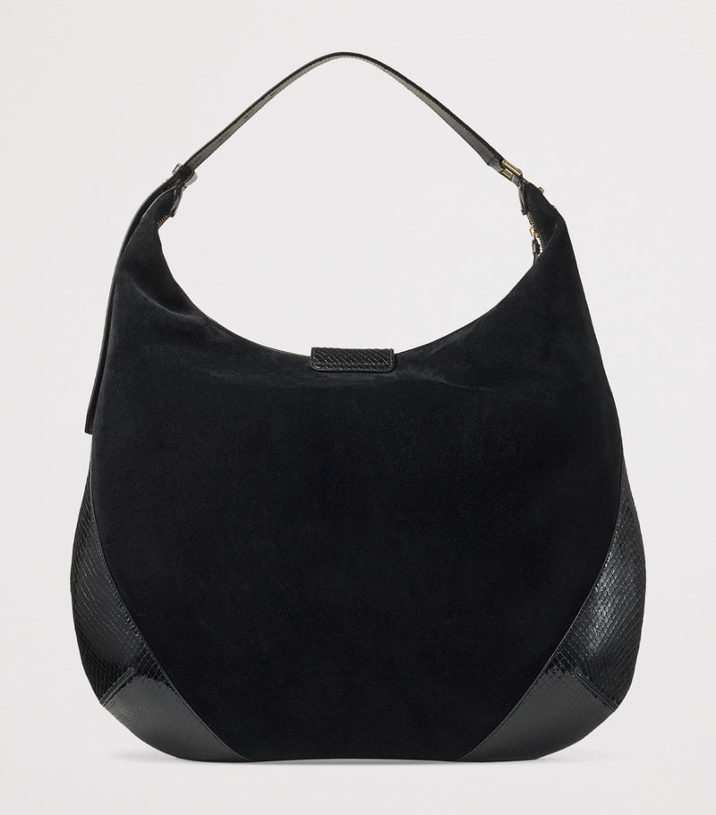 Jimmy Choo Bar large suede shoulder bag, UK version