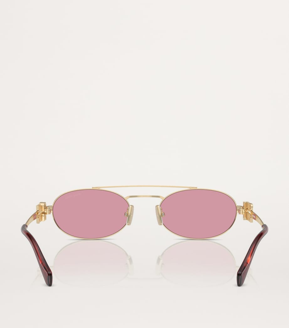 Miu Miu metal oval sunglasses - British product