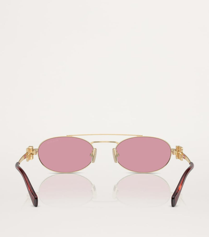 Miu Miu metal oval sunglasses - British product