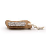 Sisal pedicure brush with pumice stone, foot care tool (British brand)