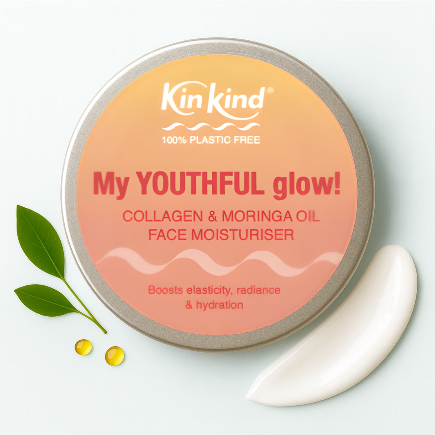 My YOUTHFUL glow collagen and moringa oil face moisturiser, UK version