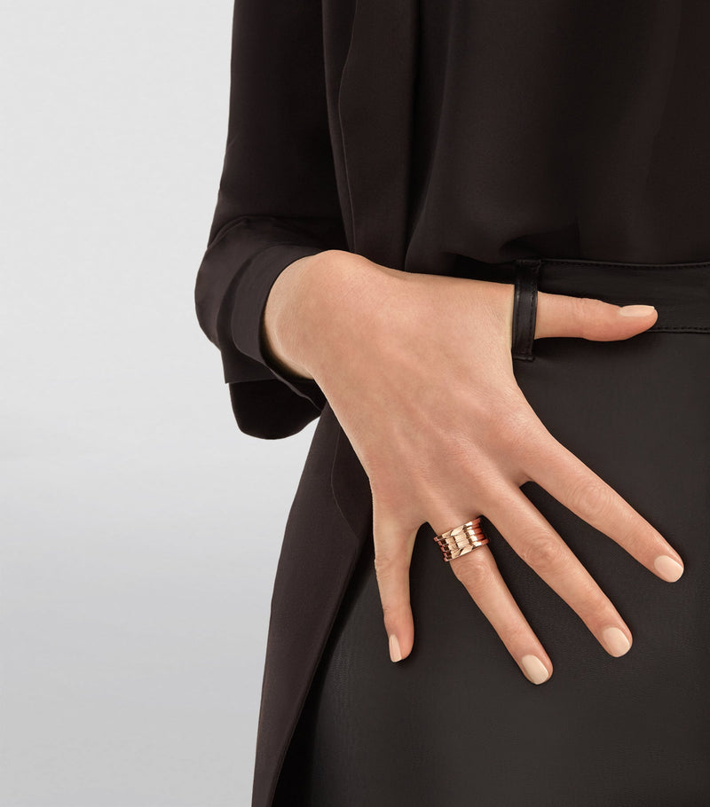 Bvlgari B.zero1 rose gold ring, UK version