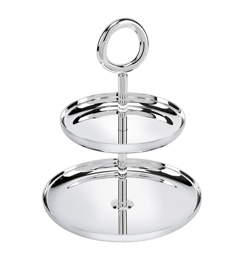 Christofle Vertigo silver-plated dessert stand - British product