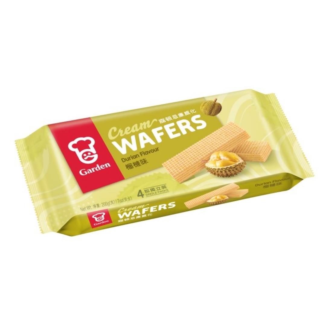 Garden cream wafers durian flavour (British brand)