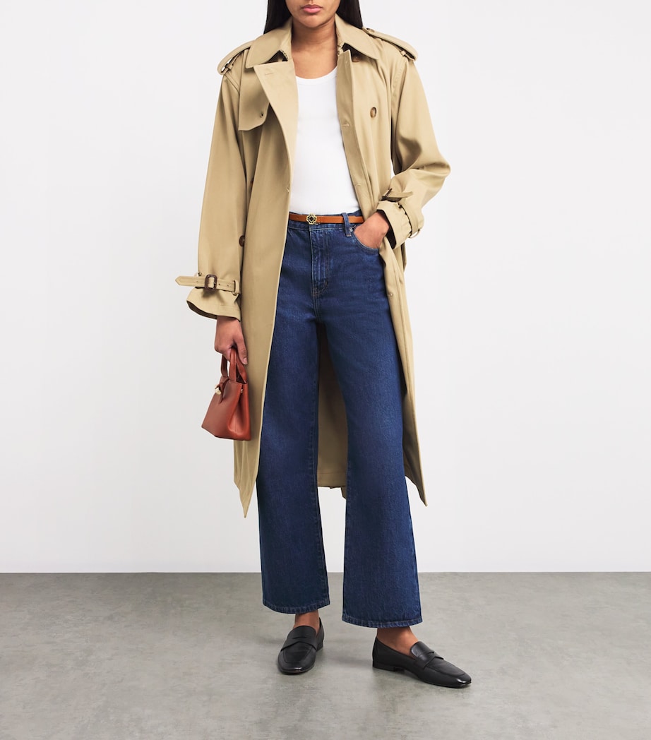 Maje leather logo belt in calfskin - British product