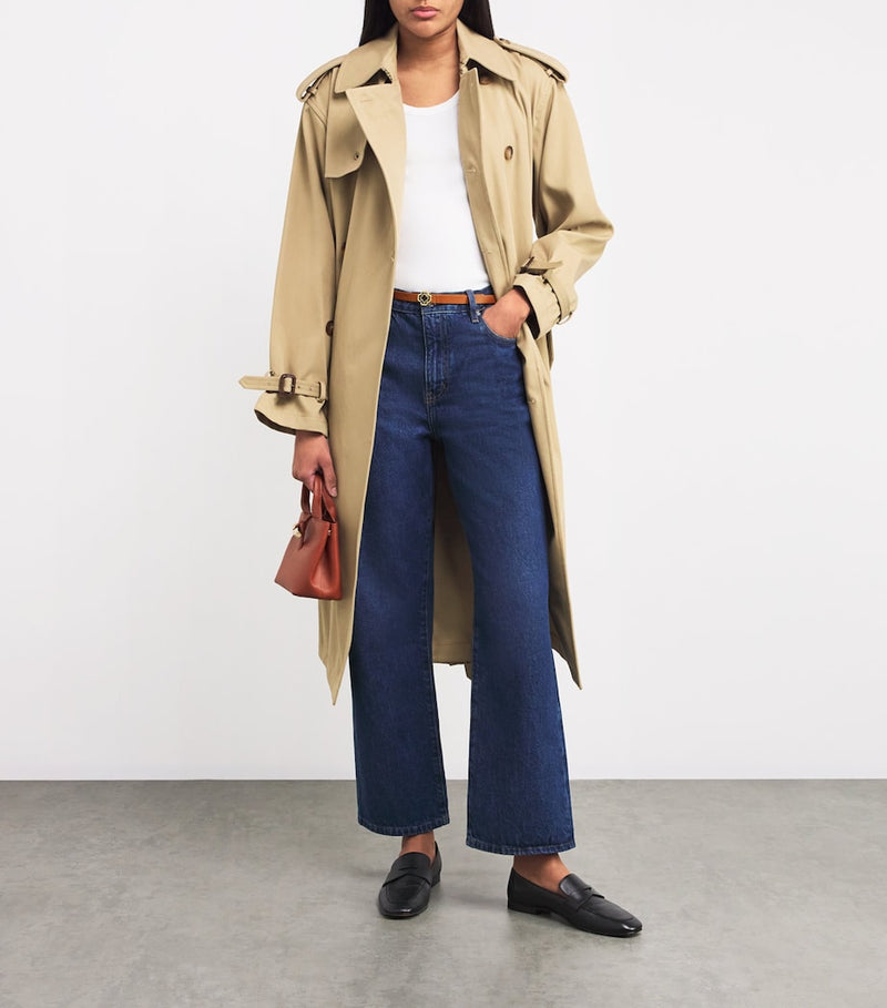 Maje leather logo belt in calfskin - British product