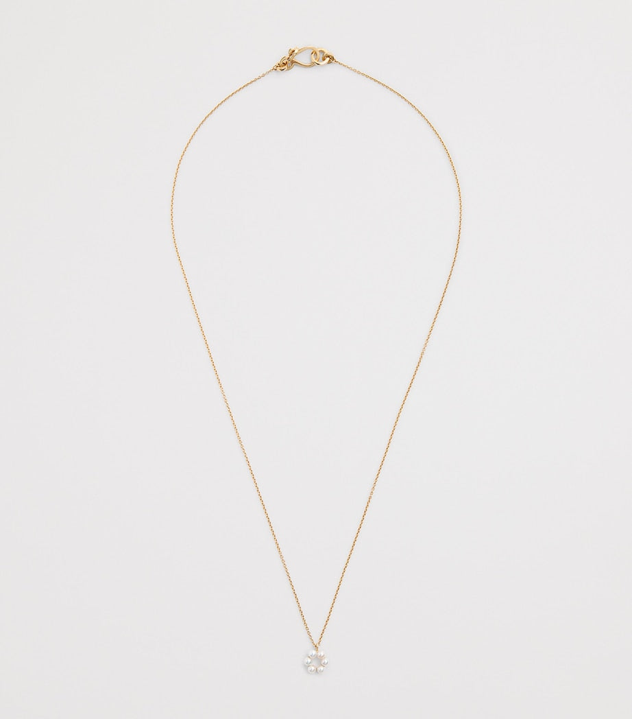 Sophie Bille Brahe yellow gold pearl necklace - British product