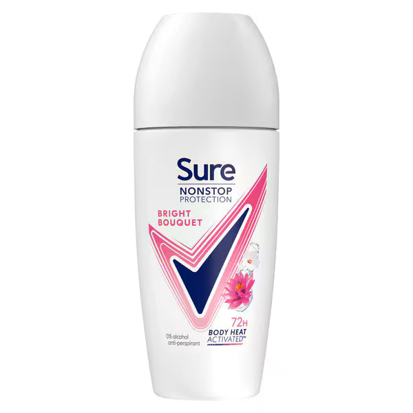 Sure Anti-Perspirant Bright Bouquet Roll On 50ml (British brand)
