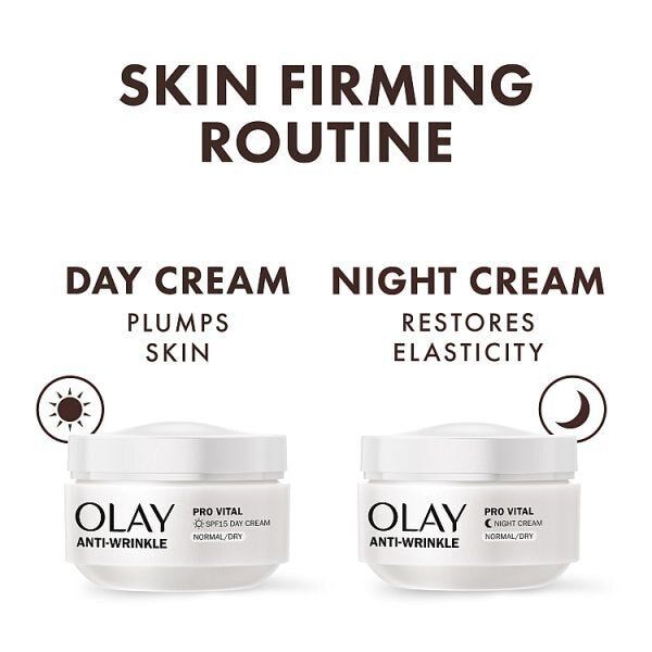 Olay Anti Wrinkle Pro Vital Night Moisturiser Cream 50ml GOODS Superdrug   