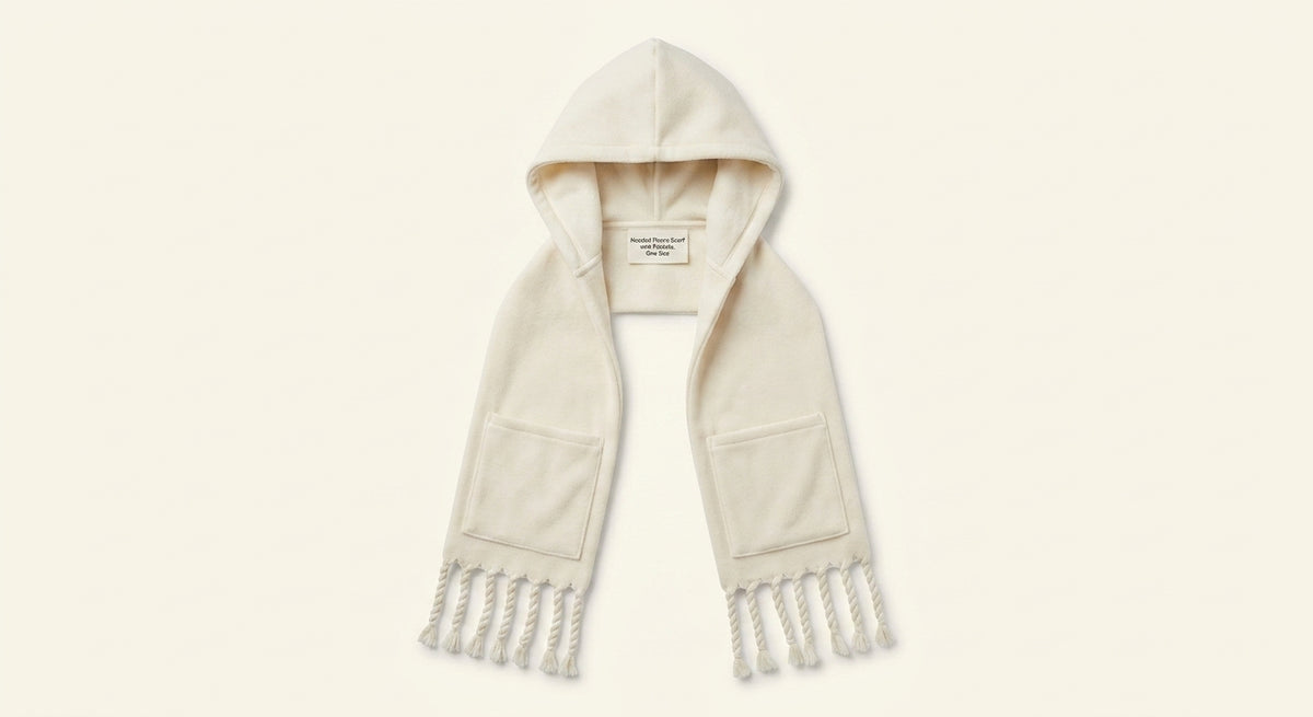 Burberry hooded scarf with two pockets 200cm, imported from the UK