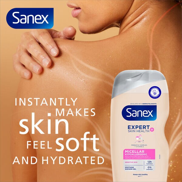 Sanex Expert+ Micellar Hypoallergenic Shower Gel 515ml GOODS Superdrug   