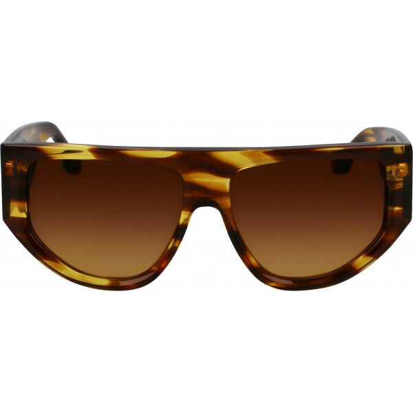 Victoria Beckham VB676S brown acetate sunglasses 55mm, imported from the UK