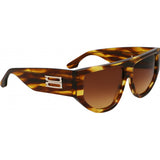 Victoria Beckham VB676S brown acetate sunglasses 55mm, imported from the UK