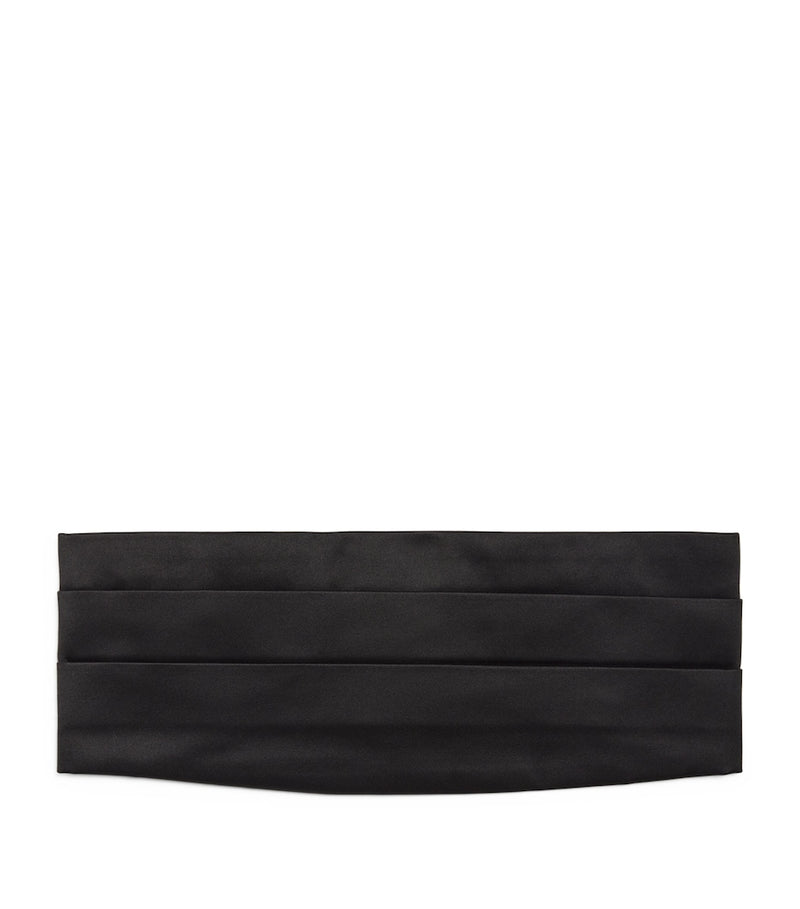 Giorgio Armani silk cummerbund formal accessory, UK version