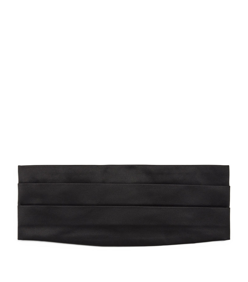 Giorgio Armani silk cummerbund formal accessory, UK version