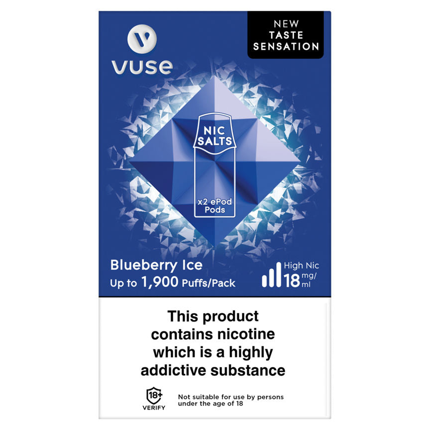 Vuse x2 ePod Pods Blueberry Ice GOODS ASDA   