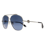 Roberto Cavalli SRC008V silver aviator sunglasses, imported from the UK