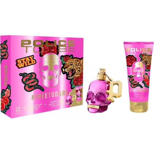 Police To Be Freetodare gift set 40ml EDP and 100ml lotion, UK version