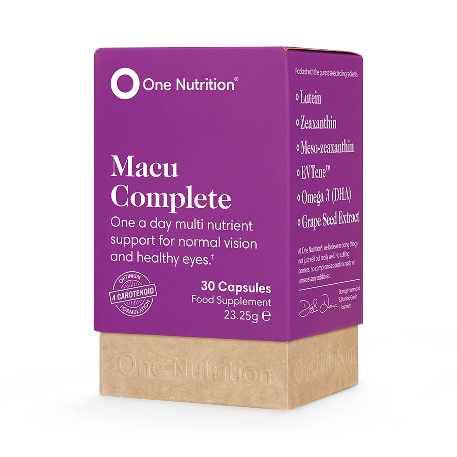 One Nutrition Macu Complete supplement 30 capsules, UK version