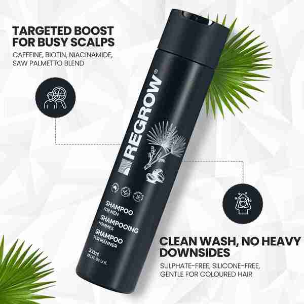 Regrow men's hair regrowth set shampoo conditioner tonic - British product