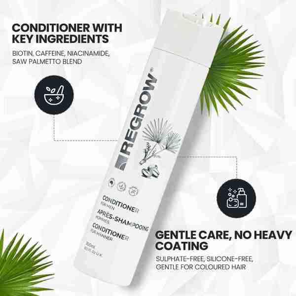 Regrow men's hair regrowth set shampoo conditioner tonic - British product