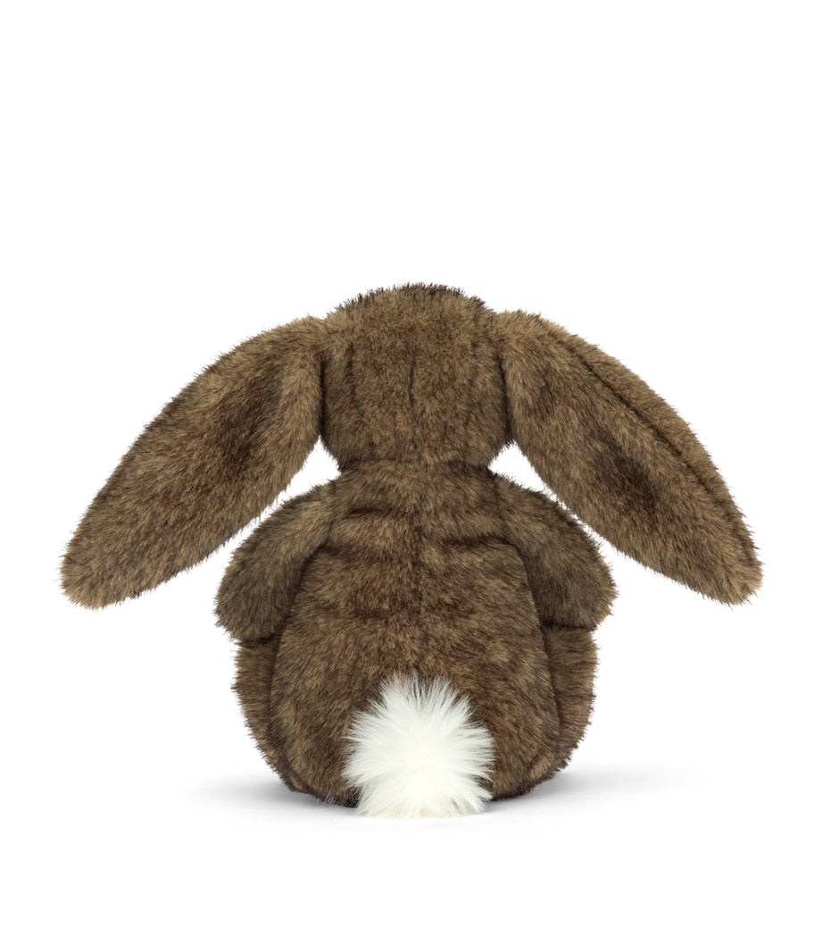 Soft Fur Bunny Toy with White Tail and Pink Nose, 31cm