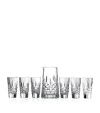 Waterford Lismore pitcher and shot glass set (British brand)