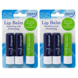 Derma Intensive+ lip balm trio with Original and Aloe Vera - British product