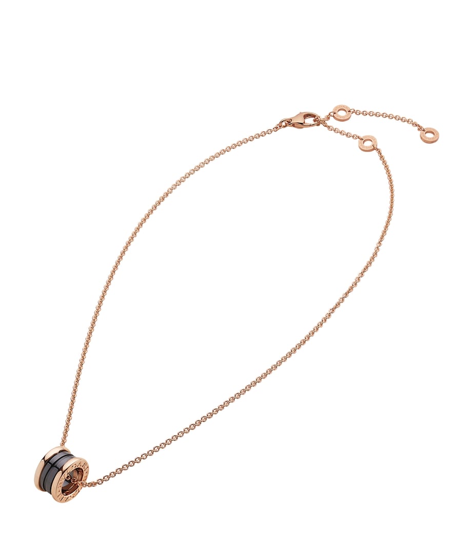 Bvlgari B.zero1 rose gold ceramic necklace - British product