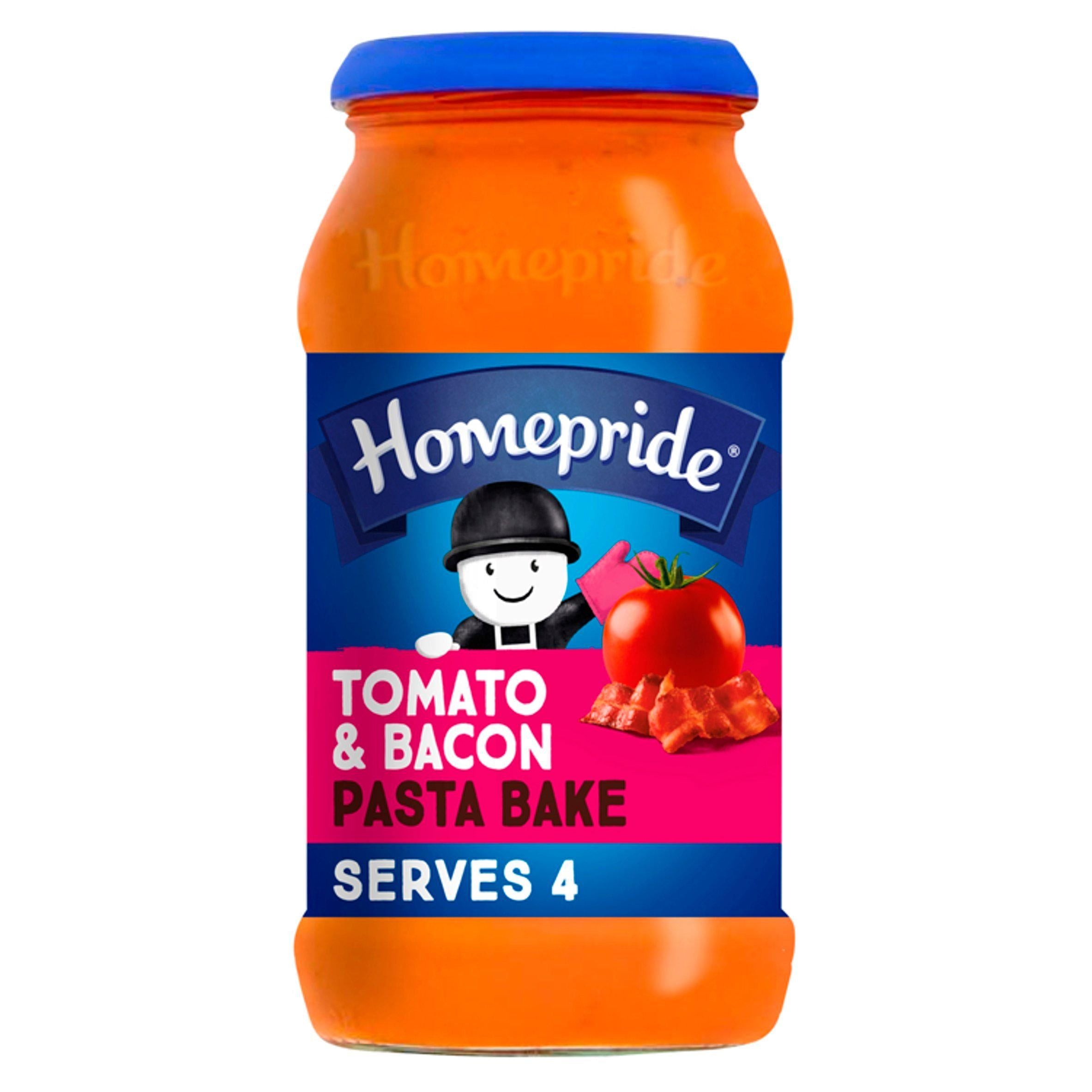 Homepride Tomato & Bacon Pasta Bake Sauce 485g Italian Sainsburys   